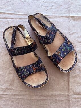 Alegria Women's Bailee Leather rare MOSAIC Sandal size 38